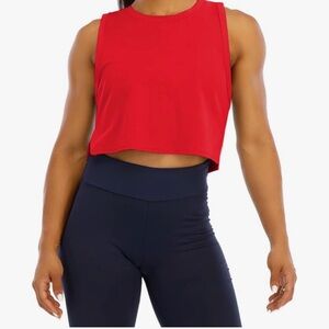 NWT Red Sleeveless Crop Top